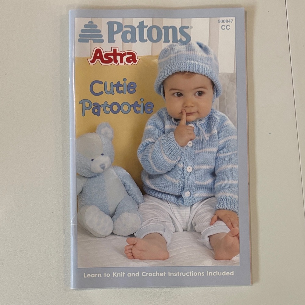 3/$5 Infant sweater and hat pattern book